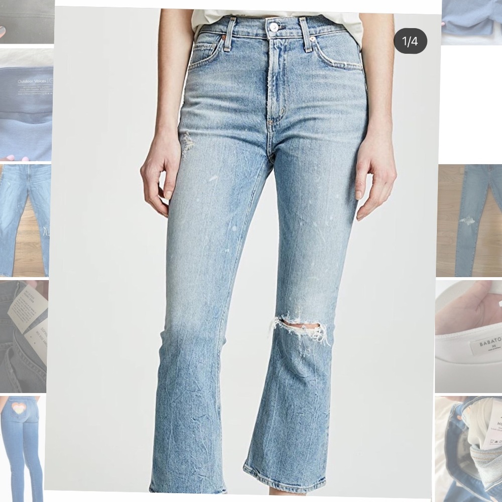 Citizens of humanity demy cropped flare